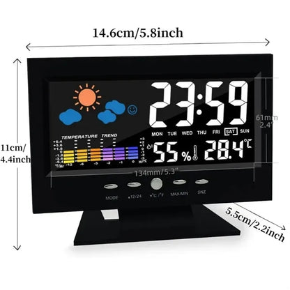 LED Weather Forecast Alarm Clock