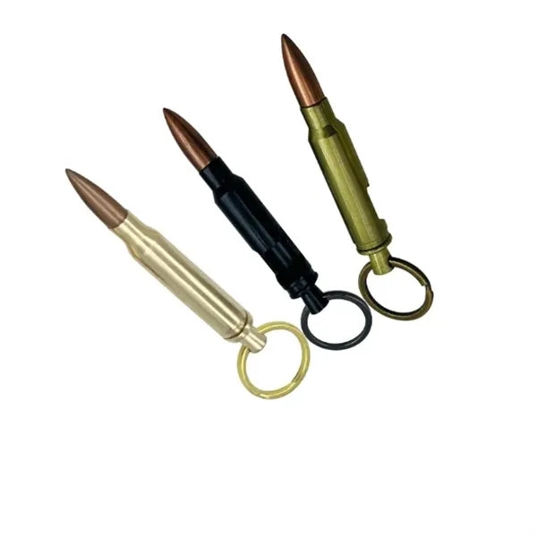 Metal Bullet Bottle Opener Keychain