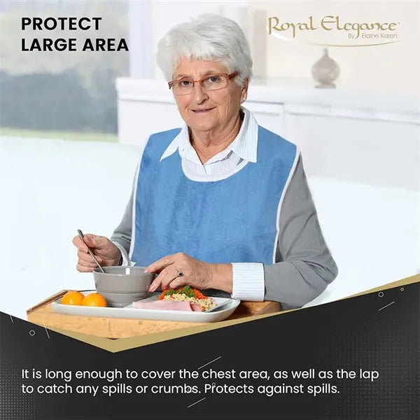 Microfiber Elderly Care Apron 29.5" x 17.7"