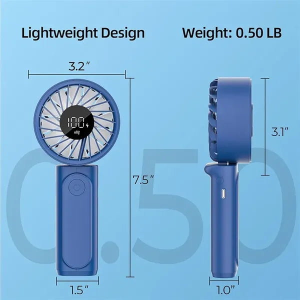 ABS PC Rechargeable Long Battery Life Handheld Mini Fan