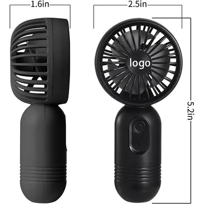 ABS Mini Portable Handheld Fan 5 1/5" x 2 1/2"