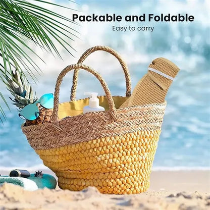 Foldable Paper Straw Visor Sun Protection Hat
