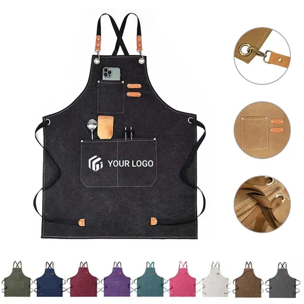Unisex durable gardening kitchen cooking server chef apron