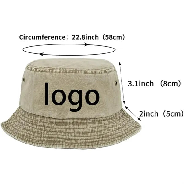 22 4/5 Cotton Solid Color Retro Minimalist Fisherman Hat