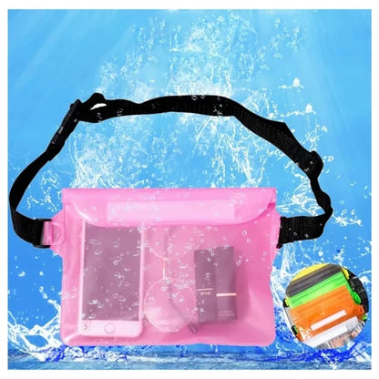 Waterproof Waist Pack For Swimming Beach Sports With PVC Ma