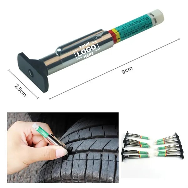 Tire Tread Depth Gauge Smart Color Coded
