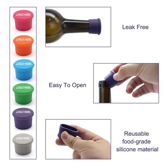 Round Silicone Wine Stopper