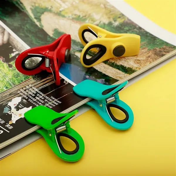 Colorful Plastic Refrigerator Magnetic Clips