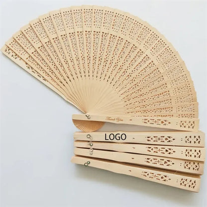 Wooden Handheld Fans Ornaments