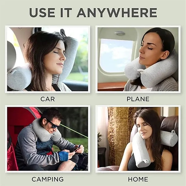 Twist Memory Foam Travel Neck Pillow