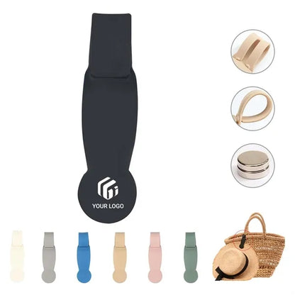 Magnetic portable outdoor travel beach silicone hat clip
