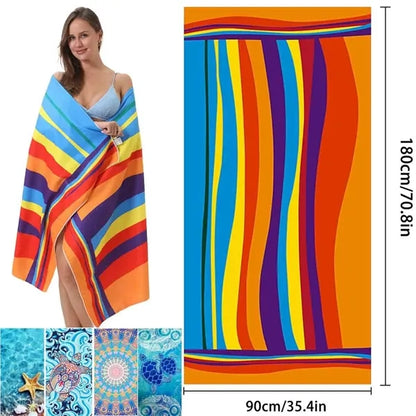 Printed Quick Dry Beach Towel