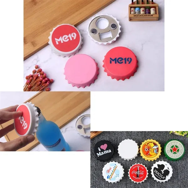 Bottle Cap Magnet Plastic Opener