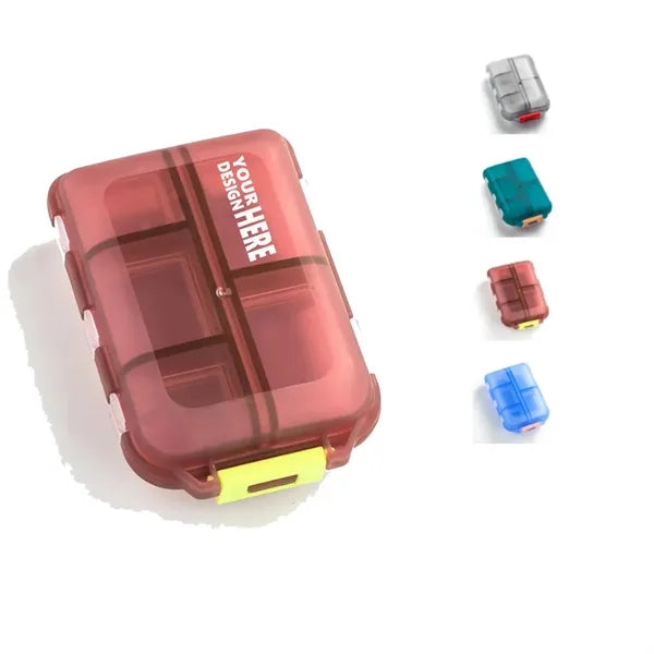 10 Compartments Travel Pill Box