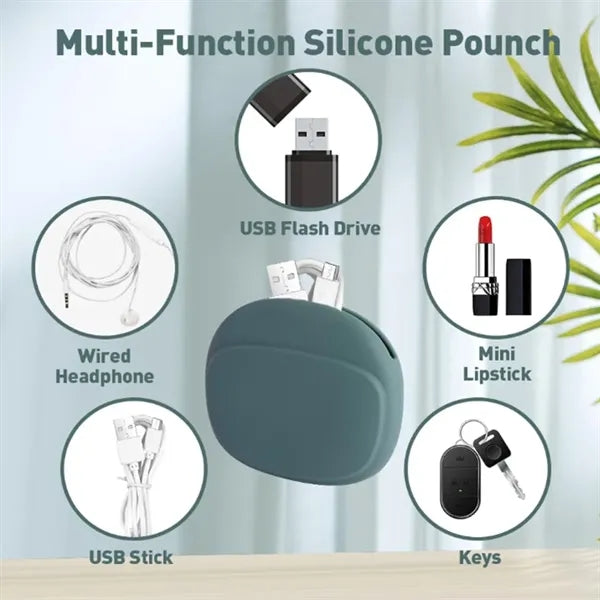 Silicone Portable Earphone Case