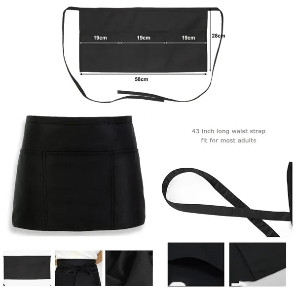 Waterdrop Resistant Waitress Waiter Waist Apron