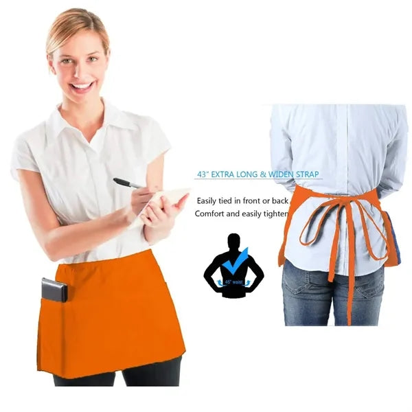 Waterdrop Resistant Waitress Waiter Waist Apron