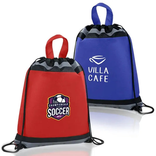 Reflective Non Woven Drawstring Backpack