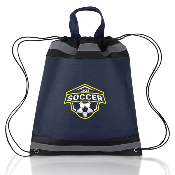 Reflective Non Woven Drawstring Backpack