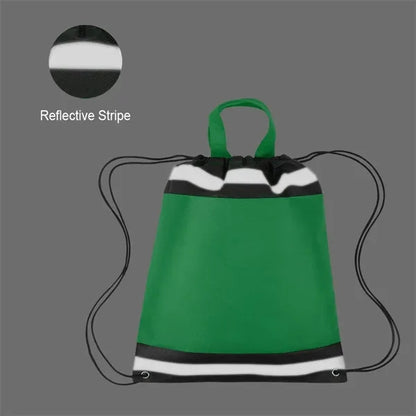 Reflective Non Woven Drawstring Backpack