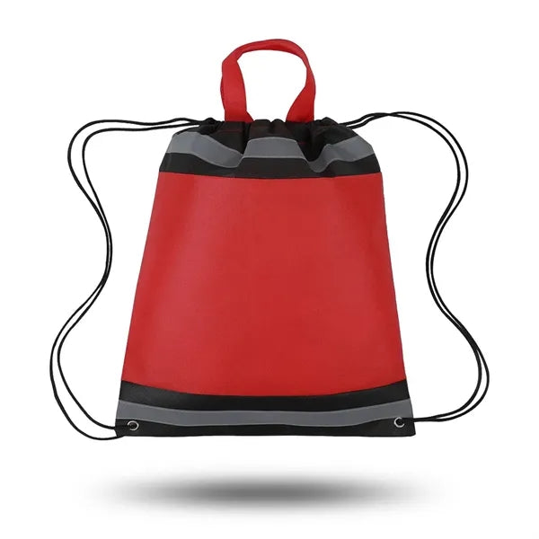Reflective Non Woven Drawstring Backpack