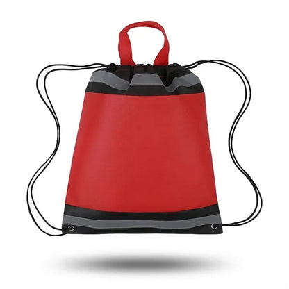 Reflective Non Woven Drawstring Backpack