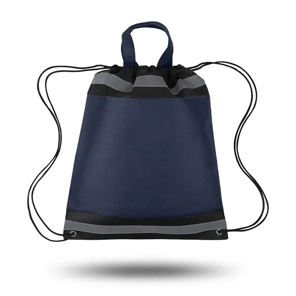 Reflective Non Woven Drawstring Backpack