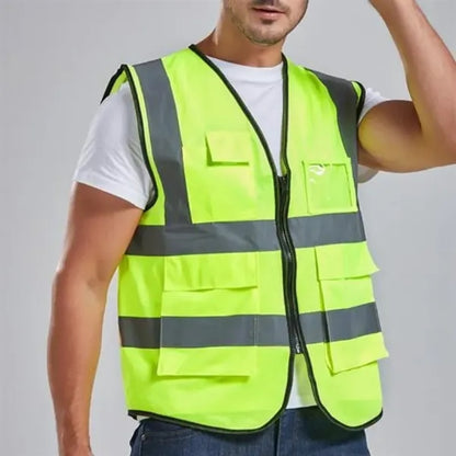 Reflective Safety Multipocket Vest