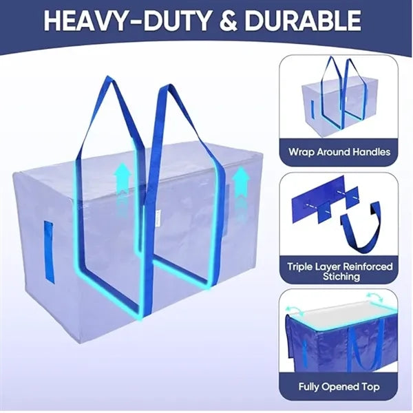 Heavy Duty Large Moving Bags with Strong Zipper&Handles