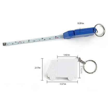 Truck Keychain with Built in Mini Tape Measure