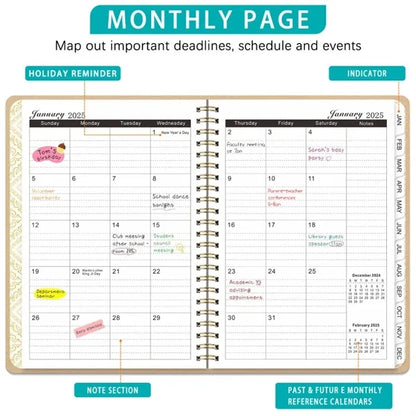 2025-2026 Weekly Monthly Planner