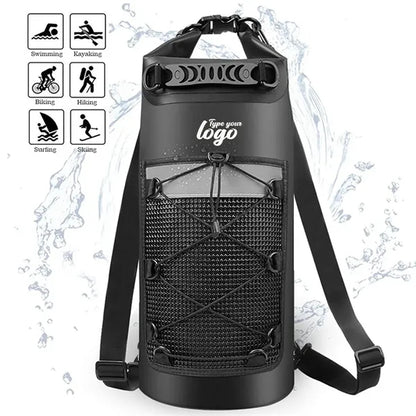Dry Bag Backpack for Beach Kayaking and Camping Essentials