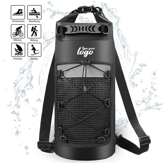 Dry Bag Backpack for Beach Kayaking and Camping Essentials