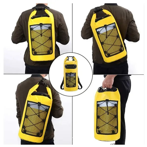 Dry Bag Backpack for Beach Kayaking and Camping Essentials