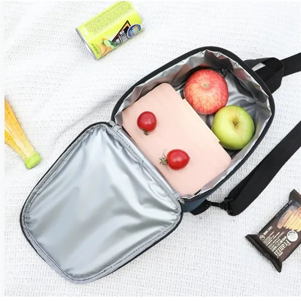 Insulated Lunch Box Cooler with Adjustable Shoulder Strap