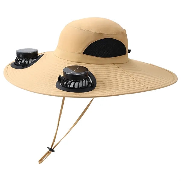 Sun Hat with 2 Solar Fan