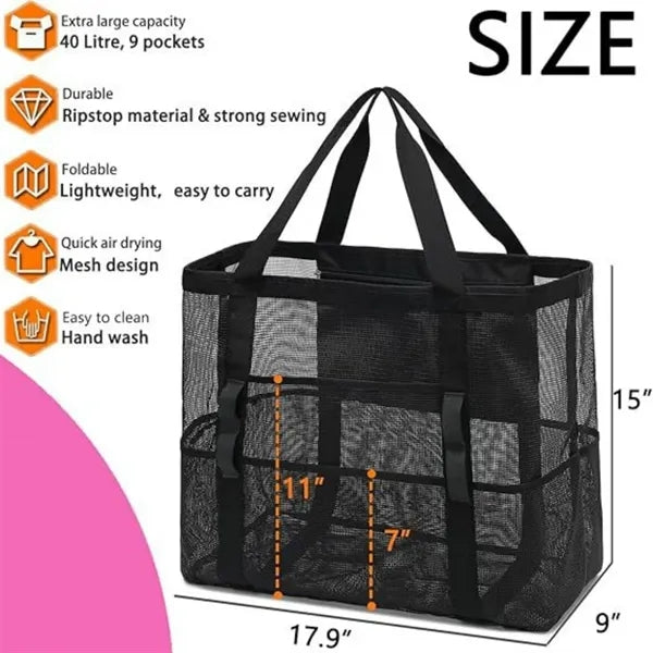 Large Mesh Beach Tote