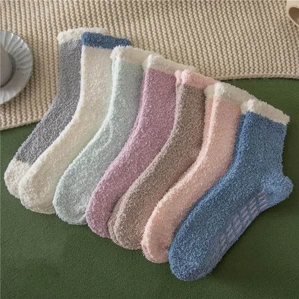 Fuzzy Socks with Grips