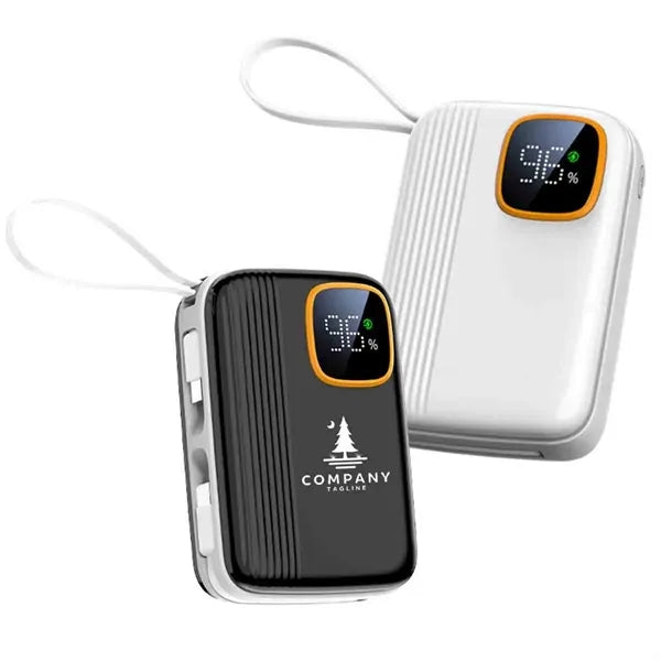 10000mAh Power Bank Bulit In Cable