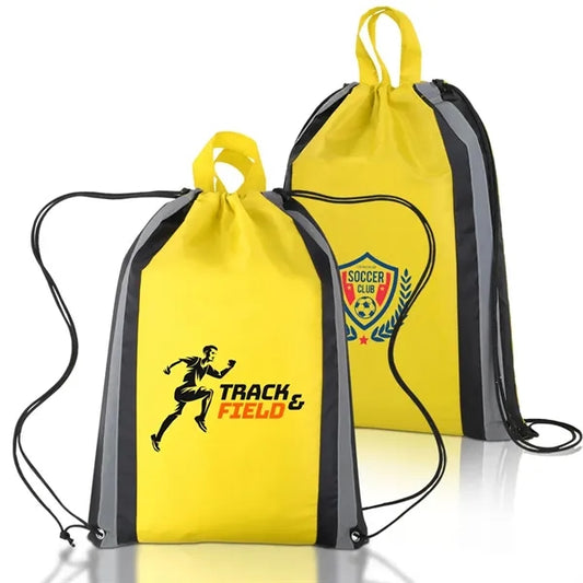 Reflective Safety Drawstring Backpack ( 14 x 18 )