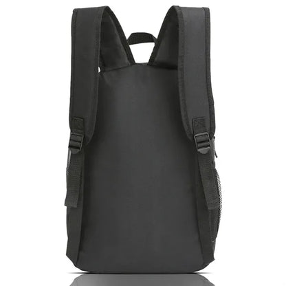 Simple School Backpack With Color Zipper Stripe
