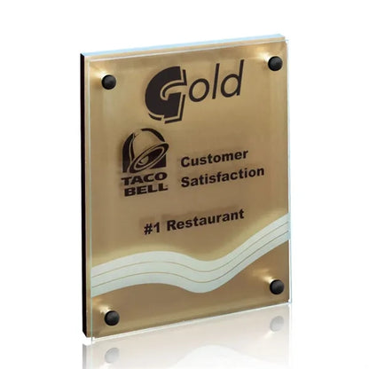 Kingston Plaque - Metallic Gold