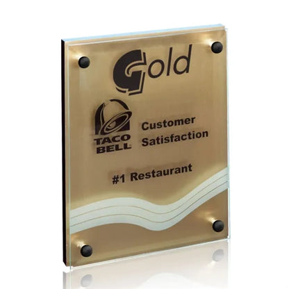 Kingston Plaque - Metallic Gold