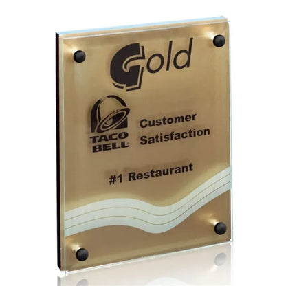 Kingston Plaque - Metallic Gold
