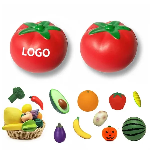 Custom PU Tomato Stress Ball  Fun Promo Giveaway