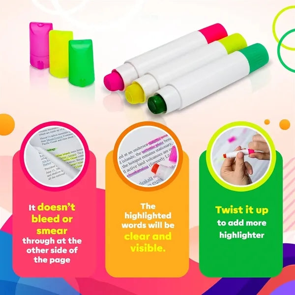 3-Piece Gel Wax Highlighter Set