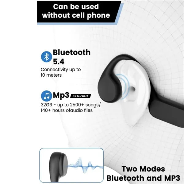 IPX8 Waterproof Bone Conduction Swimming Headphone