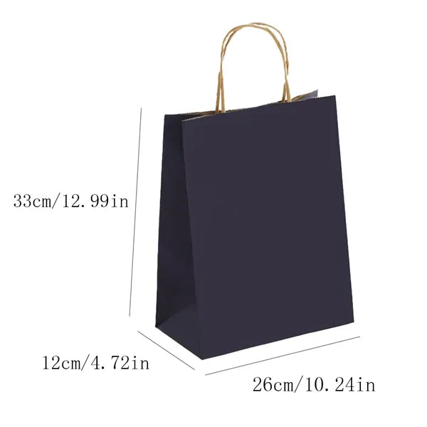 Portable Color Kraft Shopping Paper Bag With Handle