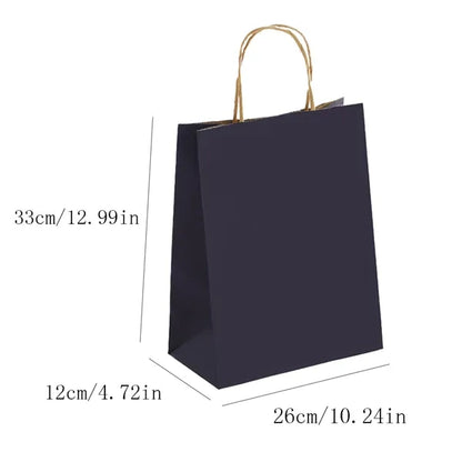 Portable Color Kraft Shopping Paper Bag With Handle