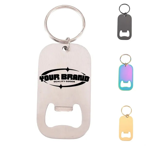 Outdoor Portable Stainless Steel Keychain Bottle Opener